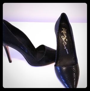 Alice and Olivia Reptile Stiletto Pumps